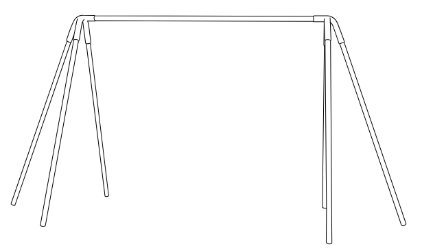 6 ft Commercial Tire Swing 1 Bay Heavy Duty