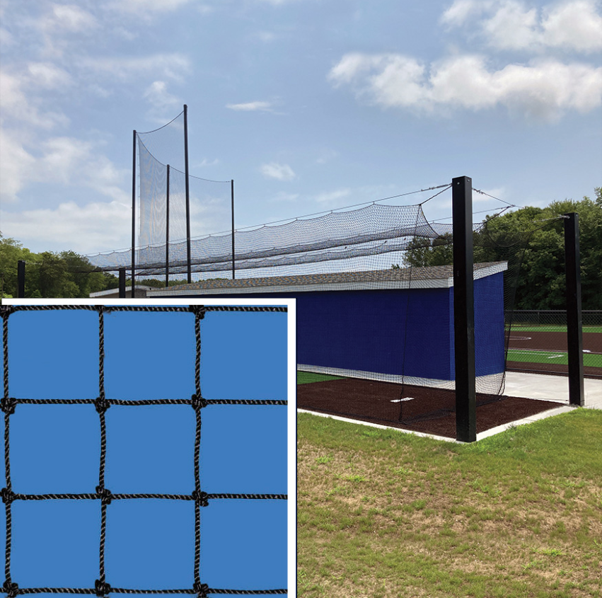 Jaypro All-Star #36 Knotted Nylon Batting Tunnel Net - 55 ft. x 12 ft. x 12 ft.