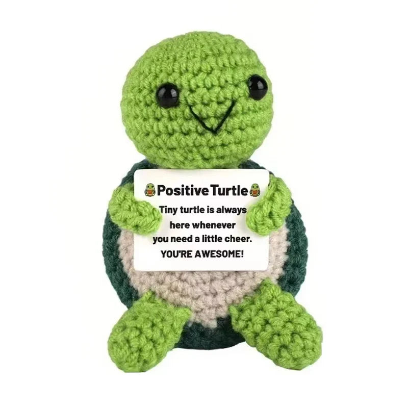 Cute Handmade Crochet Dolls Handmade Knitted Animals Fruit Plant Ornament Positive Energy Crochet Doll for Students Christmas
