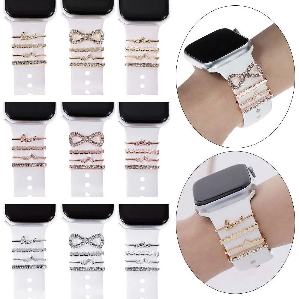 Decorative Metal Charms For Apple Watch Bands