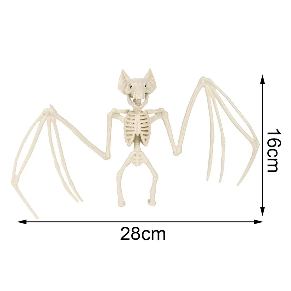 Halloween Animal Skeletons,Creepy Bat Skeleton Model,Horror Bat Bones,Halloween Home Decoration
