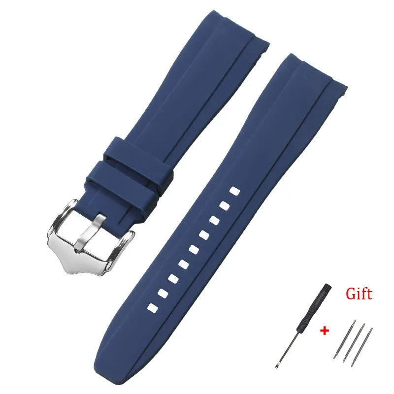 COROS Bands Silicone Watch Band Curved End Waterproof Rubber Strap