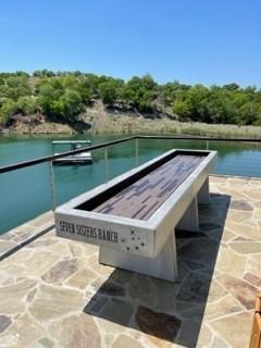Stone Age Concrete Outdoor Shuffleboard Table