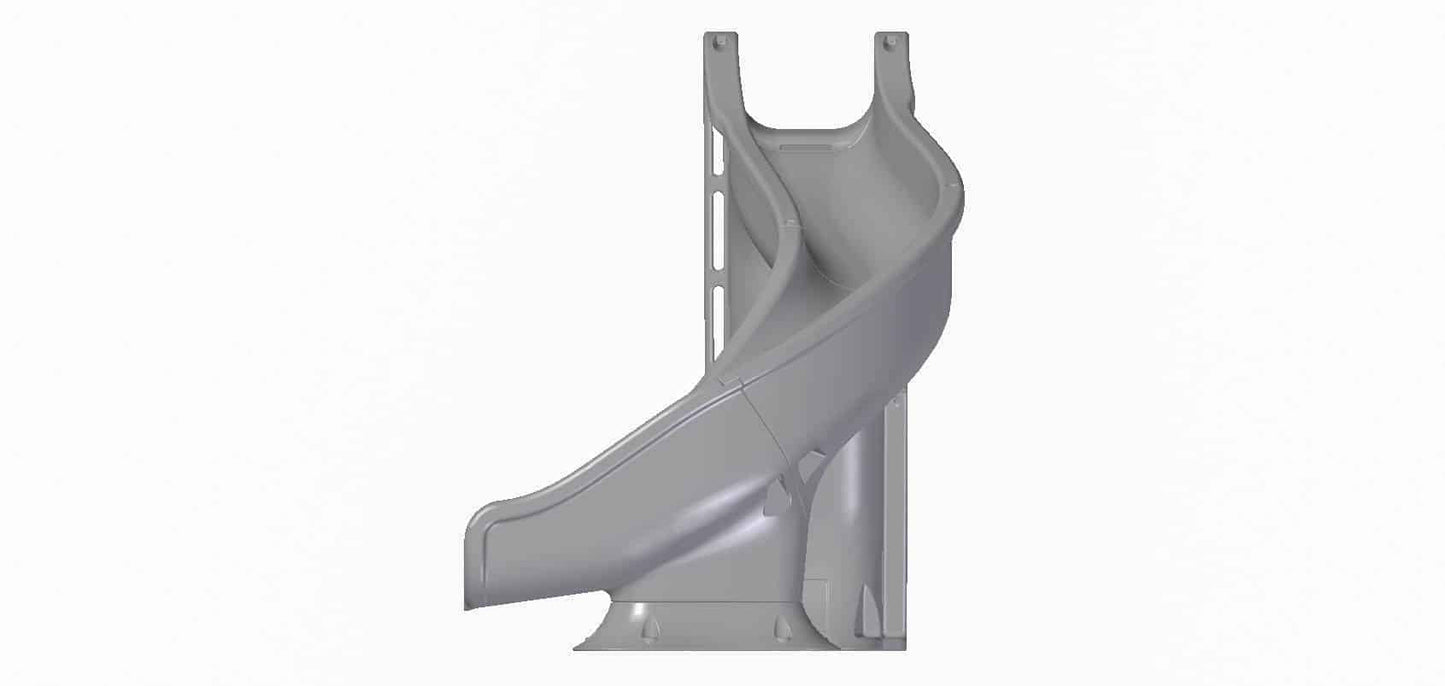 Global Pool Products Side Winder Curved Pool Slide
