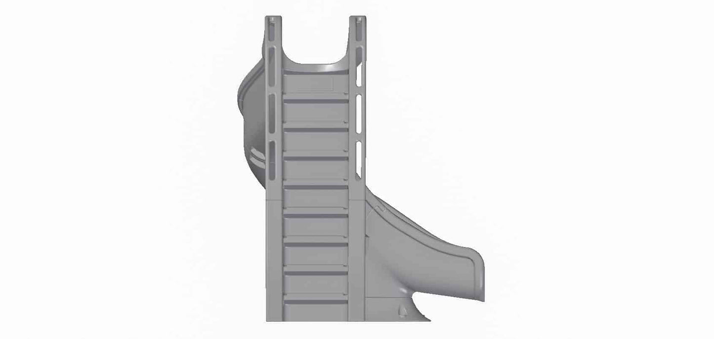 Global Pool Products Side Winder Curved Pool Slide