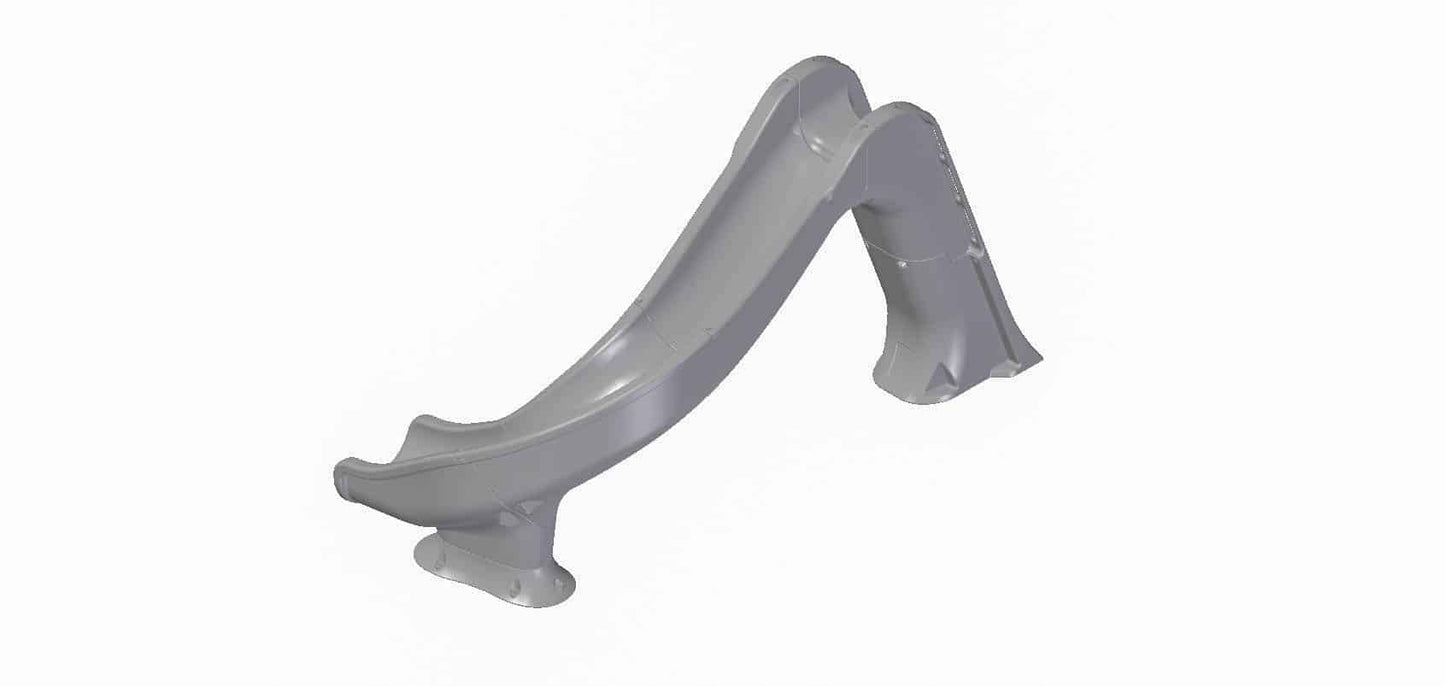 Global Pool Products Side Winder Curved Pool Slide