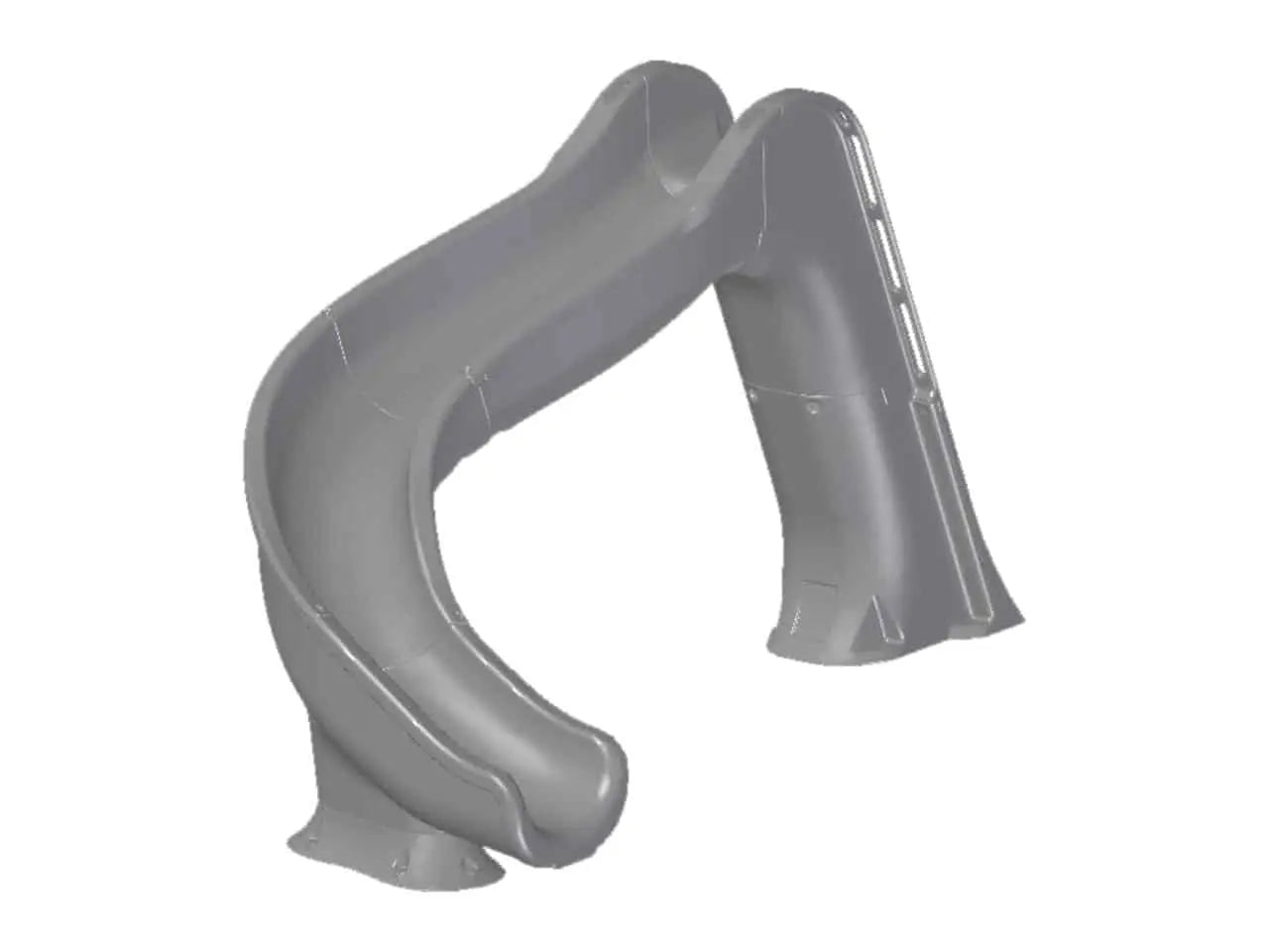 Global Pool Products Side Winder Curved Pool Slide
