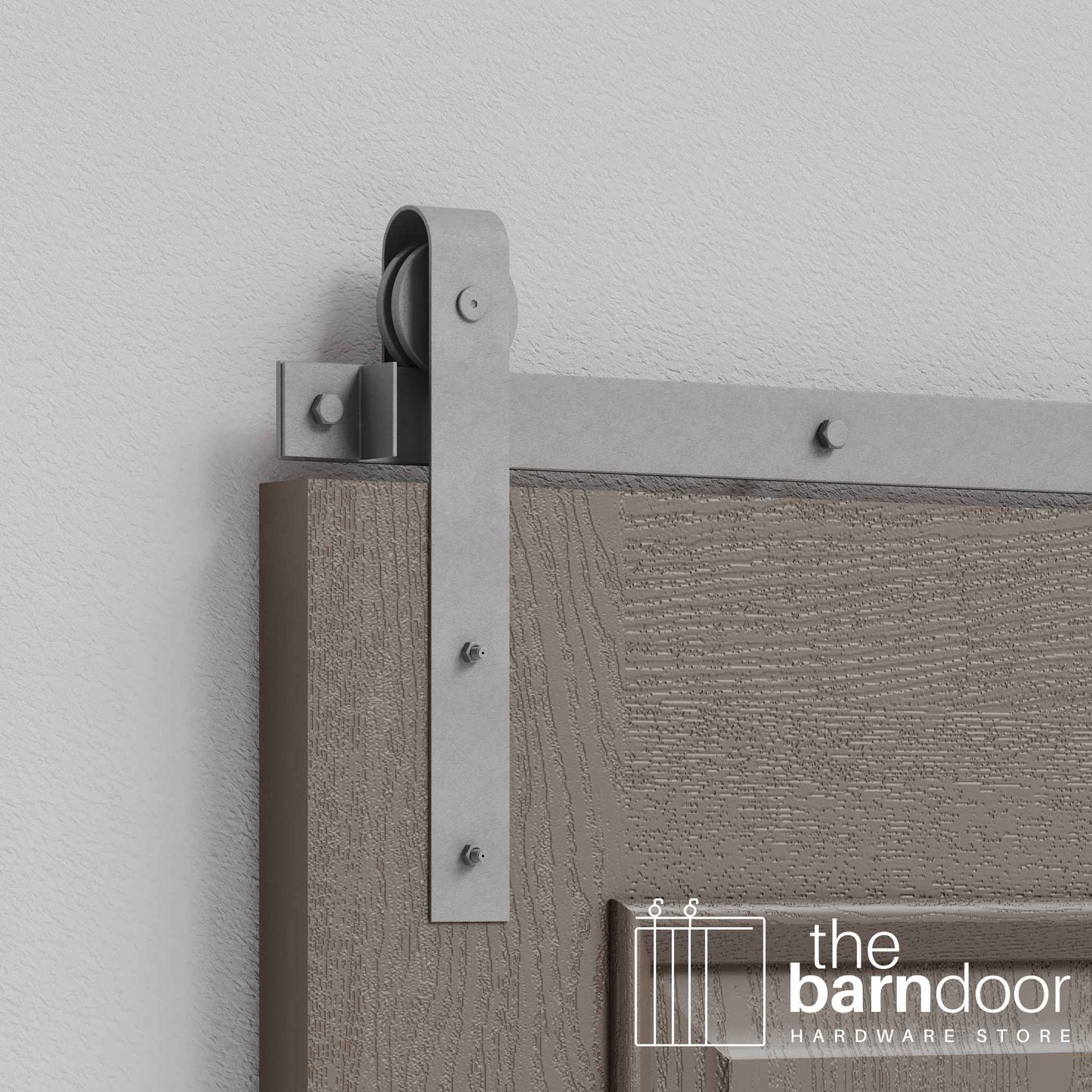J Strap Heavy Duty Sliding Barn Door Hardware Kit