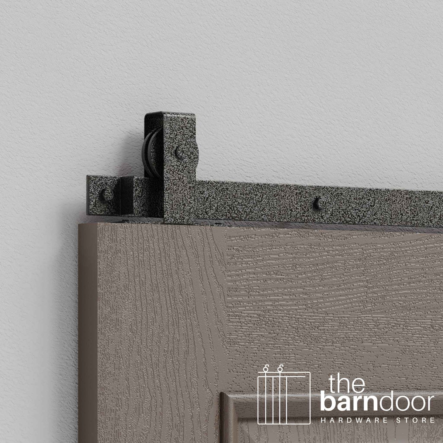 Flat Top Top Mount Heavy Duty Sliding Barn Door Hardware Kit