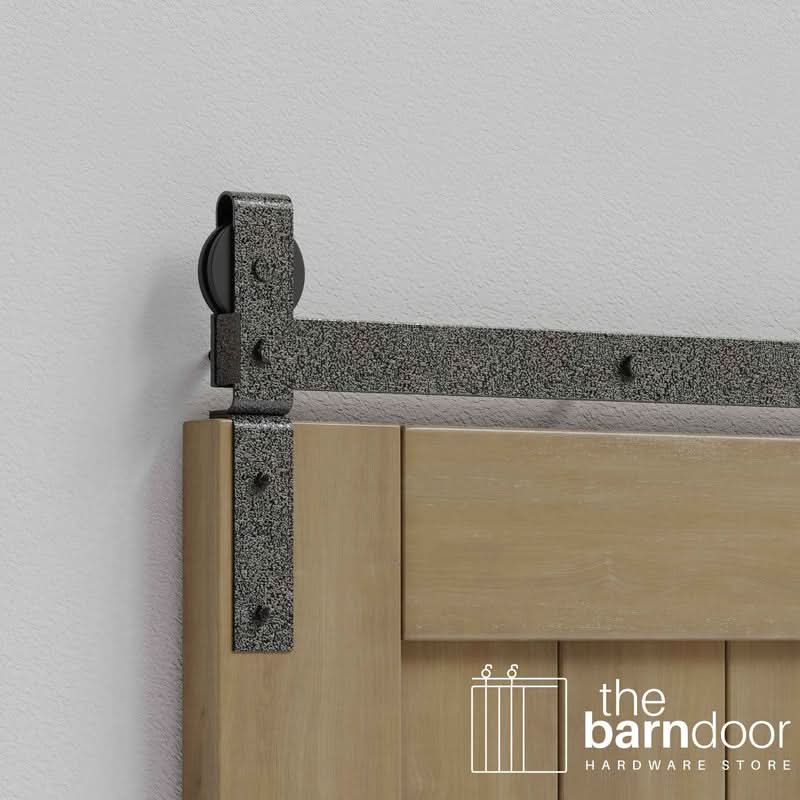 Classic J-Strap Bifold Barn Door Hardware Kit | 4-Door Biparting