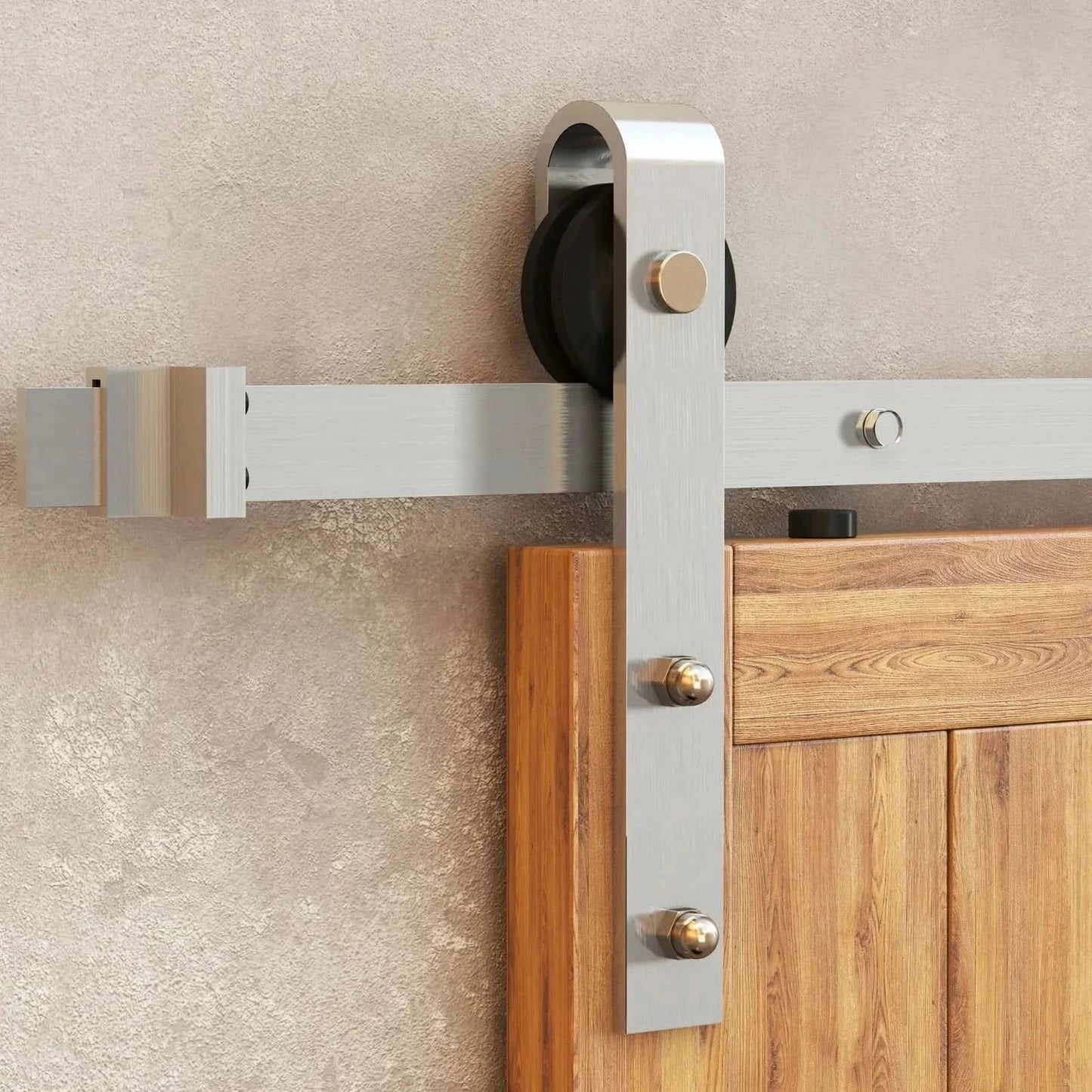 Classic Double Barn Door Kit | Brushed Nickel Hardware