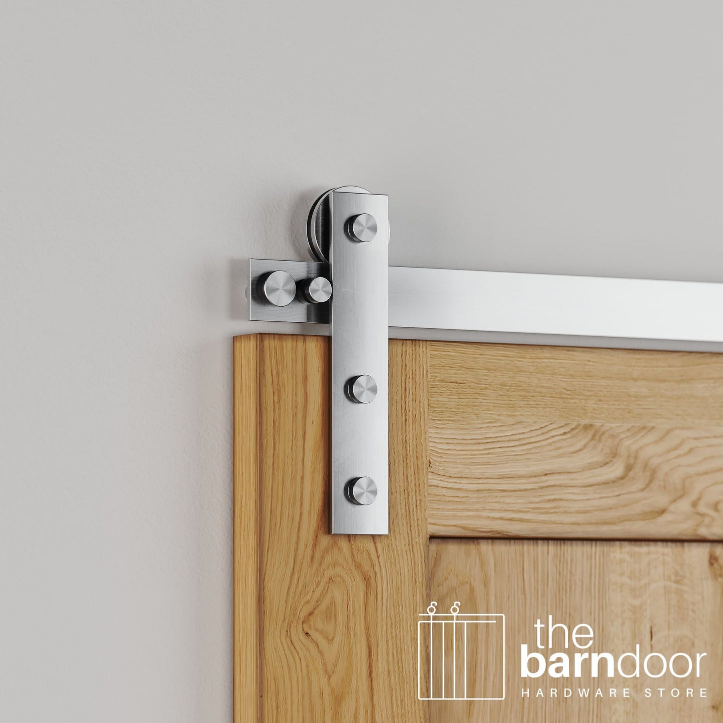 Soft Corner Strap Stainless Steel Barn Door Hardware Kit
