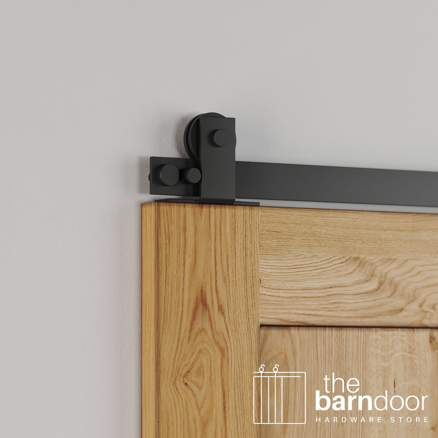 Soft Corner Top Mount Stainless Steel Barn Door Hardware Kit
