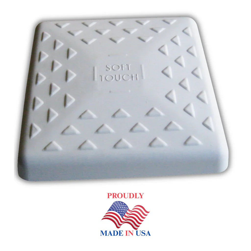 Soft Touch Set of 3, 15" Indoor Base Covers with Mounting Tees and Friction Pads