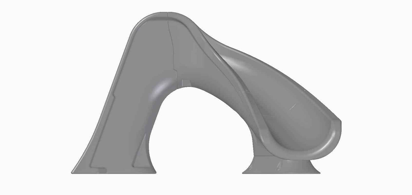 Splash Curved Pool Slide - Global Pool Products