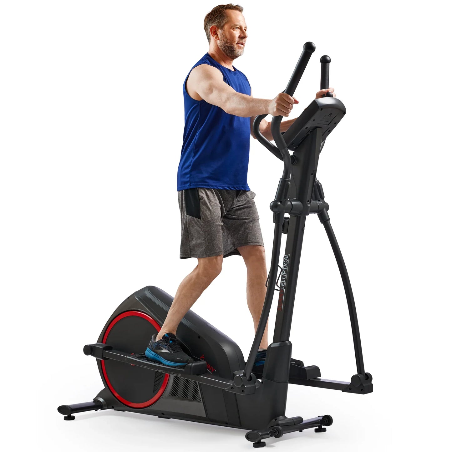 Smart Heavy-Duty Elliptical Training Machine by Sunny Health & Fitness