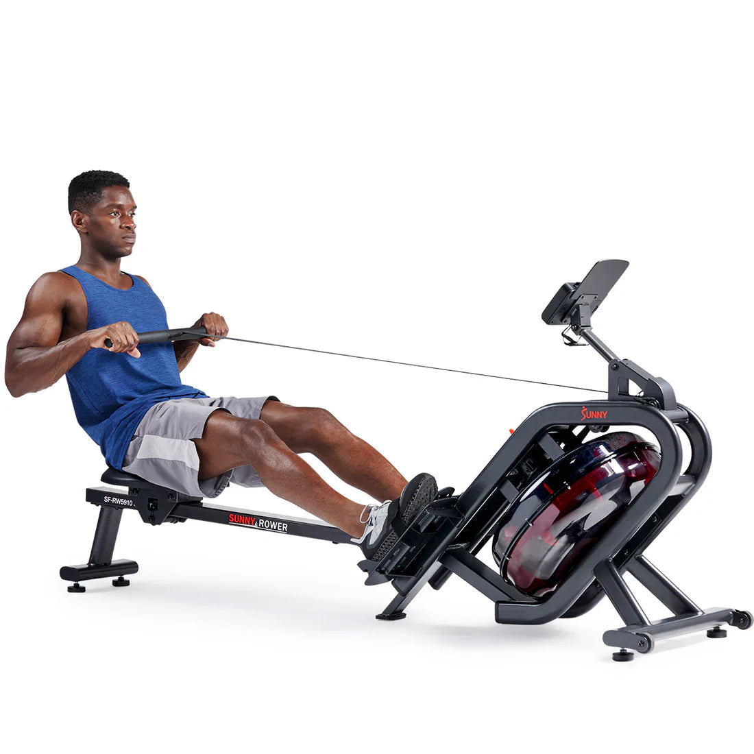 Phantom Hydro Premium SMART Water Rowing Machine by Sunny Health & Fitness