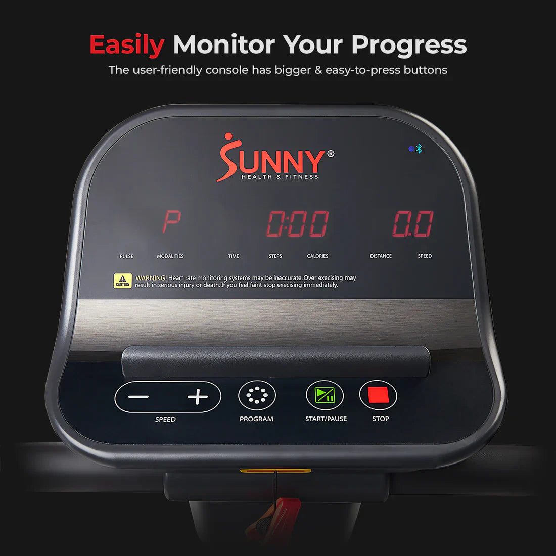 Smart Motorized Treadmill by Sunny Health & Fitness