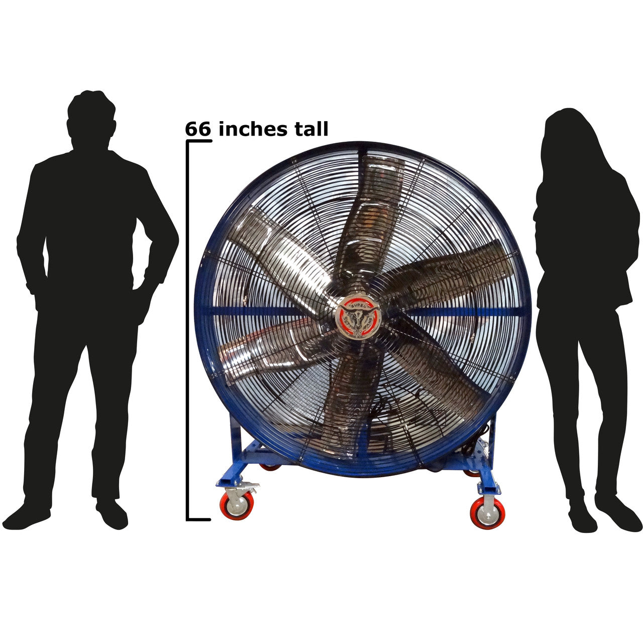 Hydro Mist SuperDuty 59" Ground Fan with 1000 PSI pump and 8 Nozzle Ring Kit