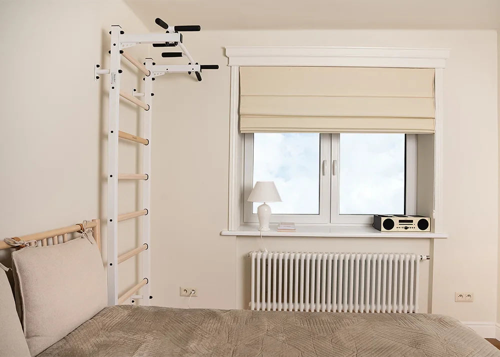 BenchK 221 Gymnastic Wall Bars with Ring and Swing Accessories