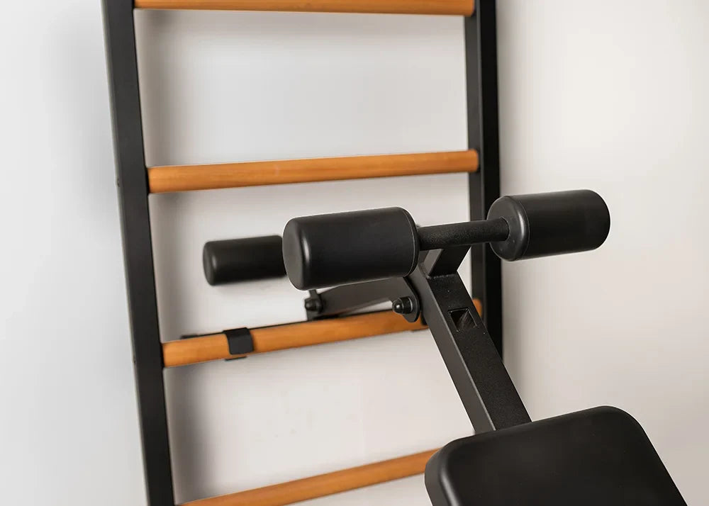 BenchK 723 Gymnastic Ladder with Workout Bench for Home Gym or Fitness Room
