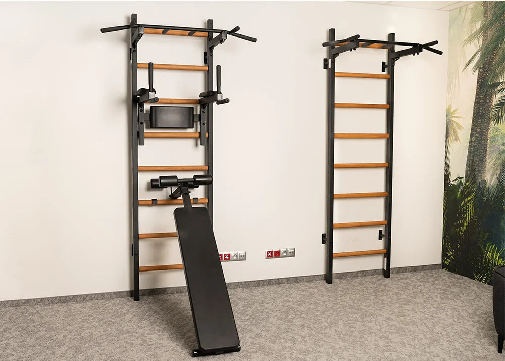 BenchK 223 Gymnastic Wall Bars, Pull-Up Bar, and Workout Bench