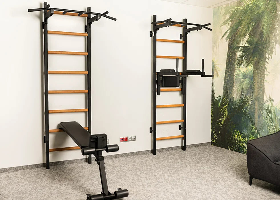 BenchK 223 Gymnastic Wall Bars, Pull-Up Bar, and Workout Bench