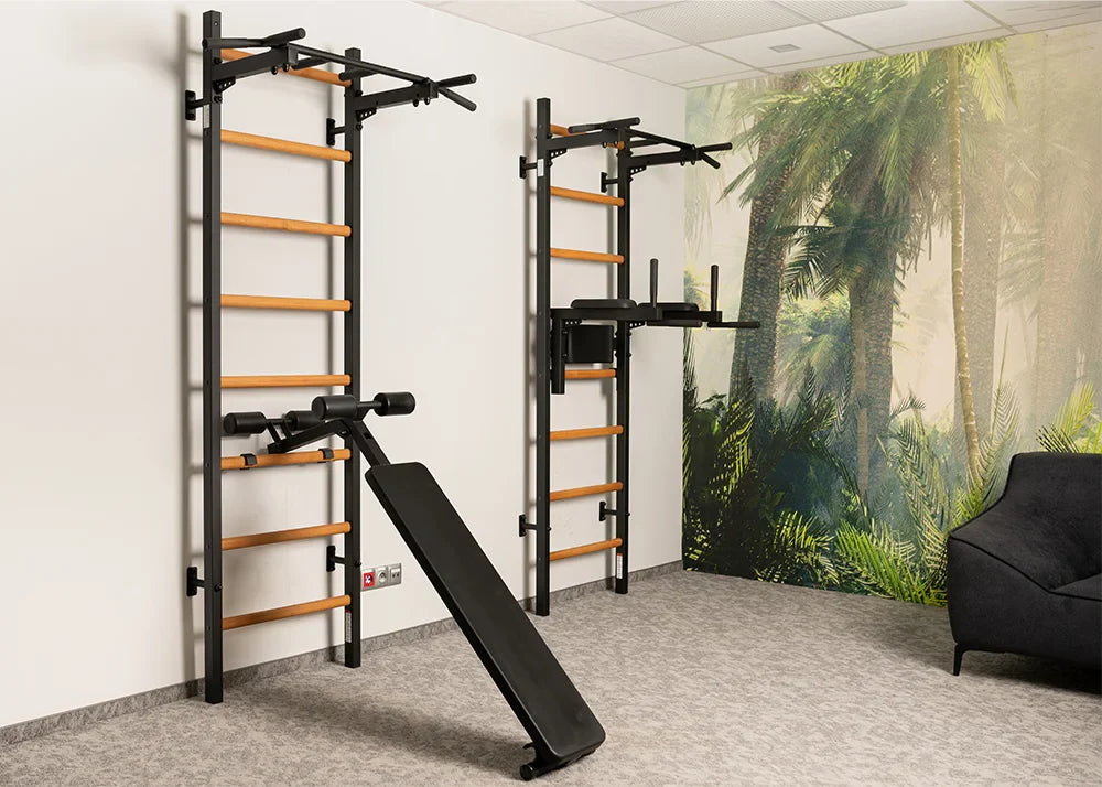 BenchK 223 Gymnastic Wall Bars, Pull-Up Bar, and Workout Bench