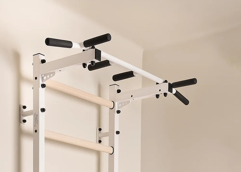 BenchK 721 Exercise Rehabilitation Wooden Wall Bars with Gymnastic Accessories