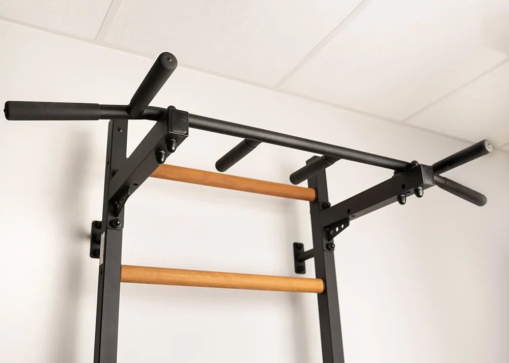 BenchK 721 Exercise Rehabilitation Wooden Wall Bars with Gymnastic Accessories