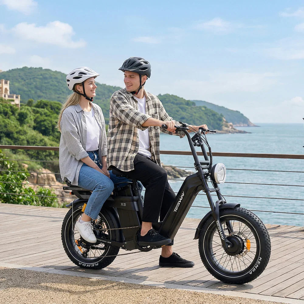 **PREORDER** Tesway X5 AWD Step-Thru Electric Bike 3600W Dual Motor