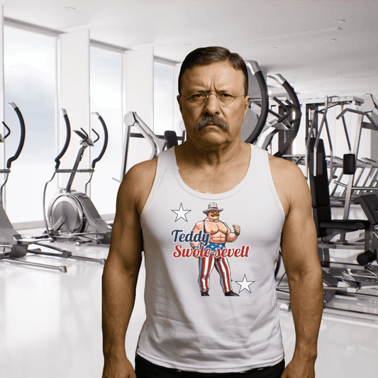 "Teddy Swole-sevelt" Patriotic Pro Wrestling Tank Top