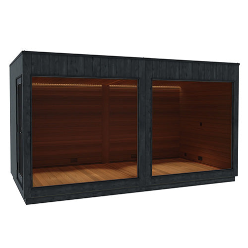 ThermaSol Nordic Misty Lounge - Fully Assembled XL Outdoor Sauna Cabin