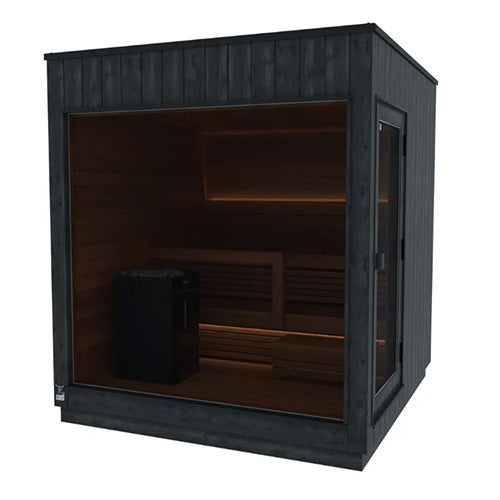 ThermaSol Nordic Misty Sauna Cabin - Fully Assembled Outdoor Sauna