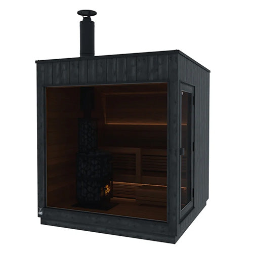 ThermaSol Nordic Misty Sauna Cabin - Fully Assembled Outdoor Sauna