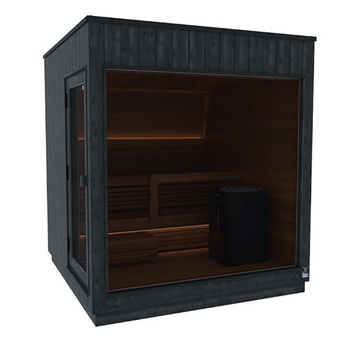 ThermaSol Nordic Misty Sauna Cabin - Fully Assembled Outdoor Sauna
