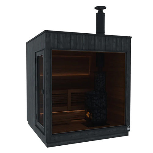 ThermaSol Nordic Misty Sauna Cabin - Fully Assembled Outdoor Sauna