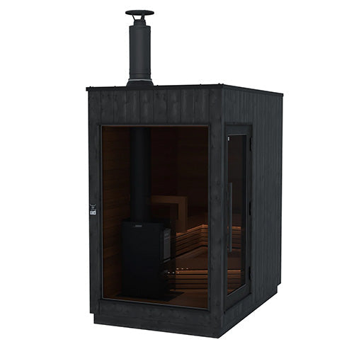 ThermaSol Nordic Misty Sauna Cabin - Fully Assembled Outdoor Sauna