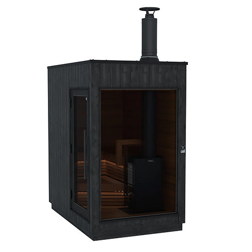 ThermaSol Nordic Misty Sauna Cabin - Fully Assembled Outdoor Sauna