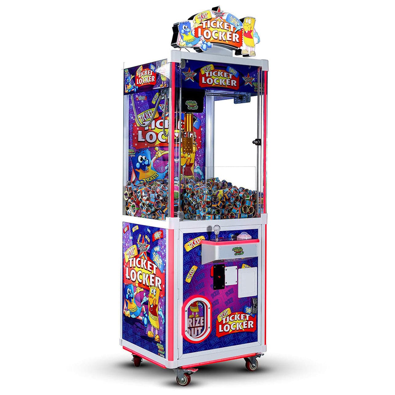 Pipeline Games Ticket Locker Crane SE 24” Claw Machine