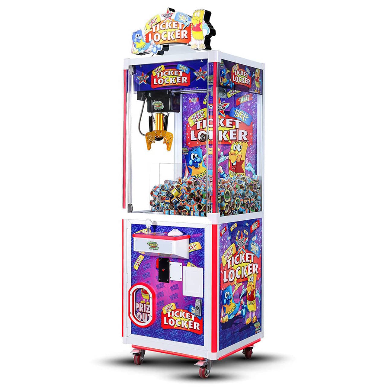 Pipeline Games Ticket Locker Crane SE 24” Claw Machine