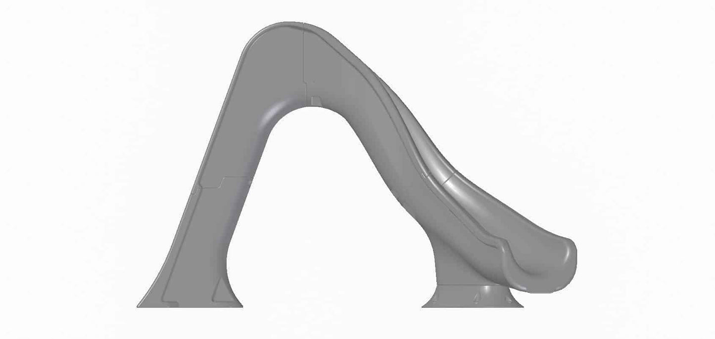 Tidal Wave Curved Pool Slide