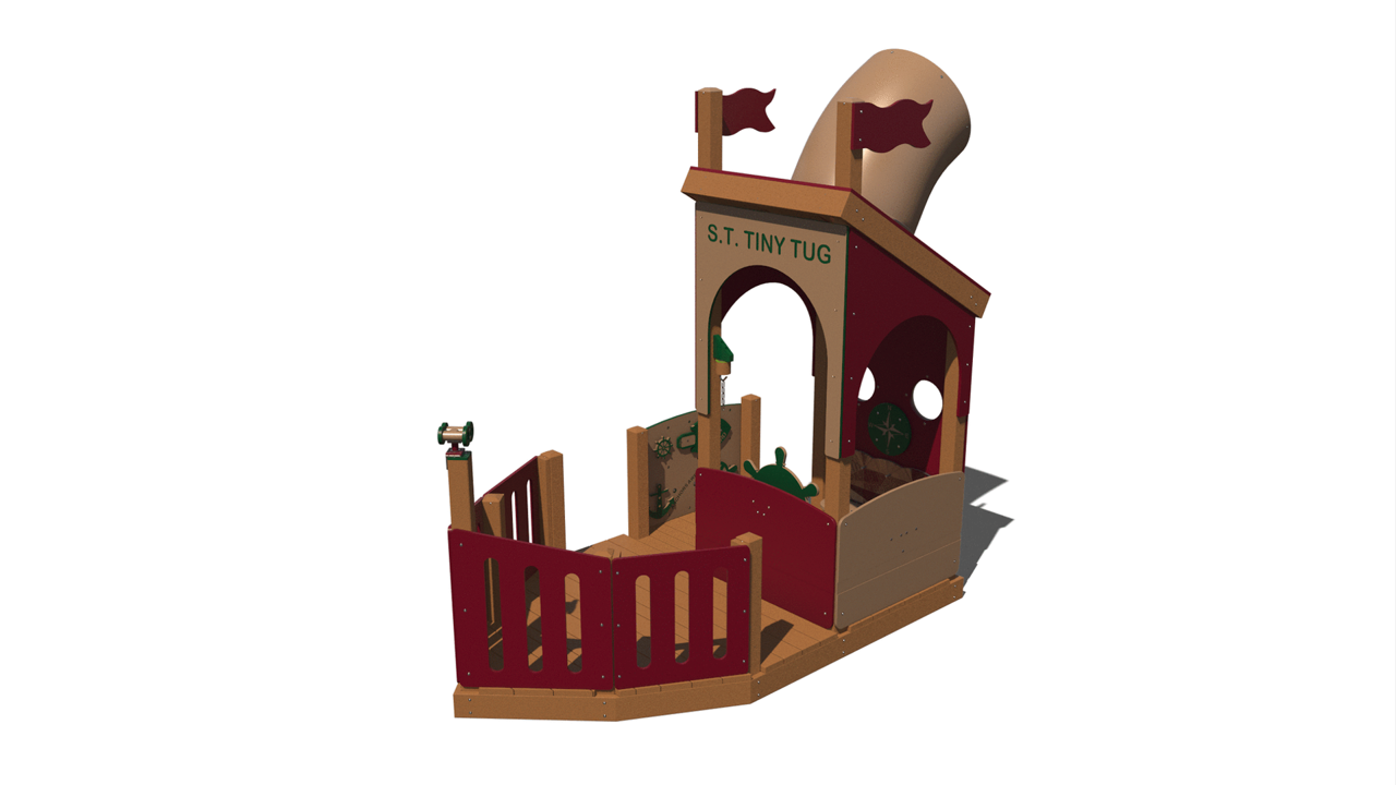 Grounds For Play Tiny Tug Boat Playground Set (RECF0083XX) for Children Ages 2-5