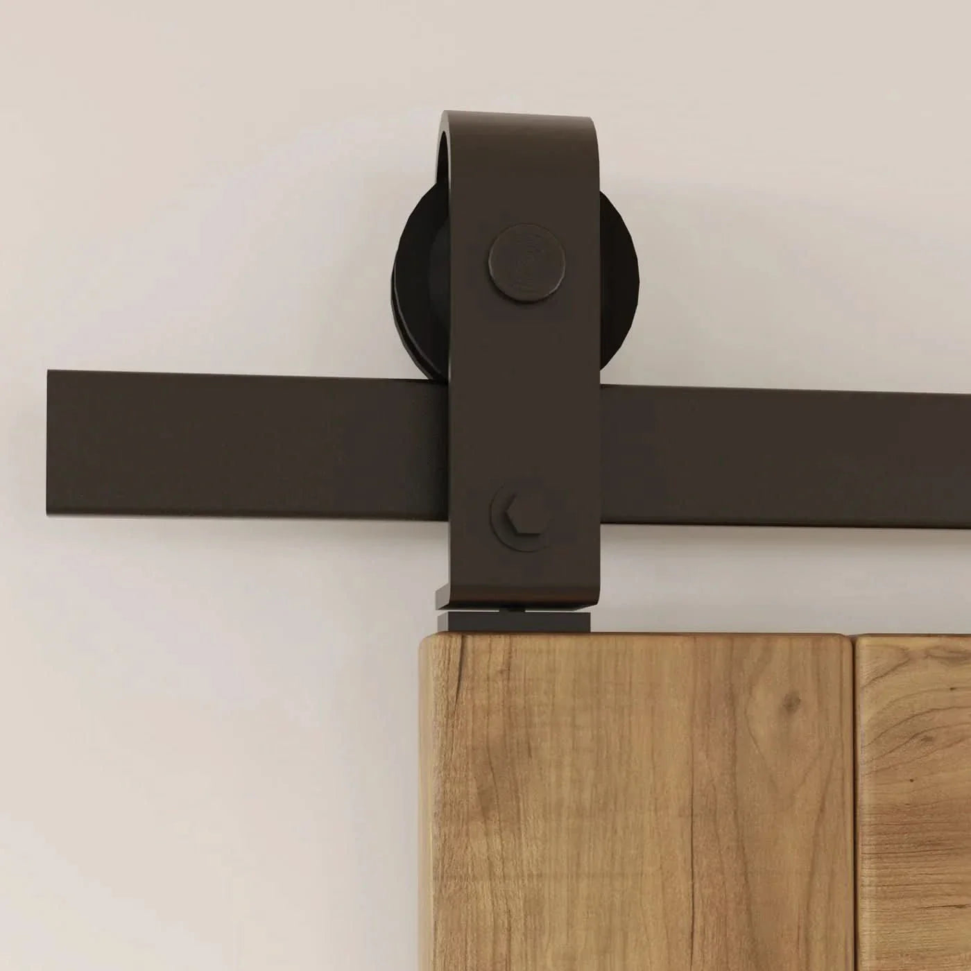 J Top Mount Bifold Barn Door Hardware | Matte Black | 2 Door Kit