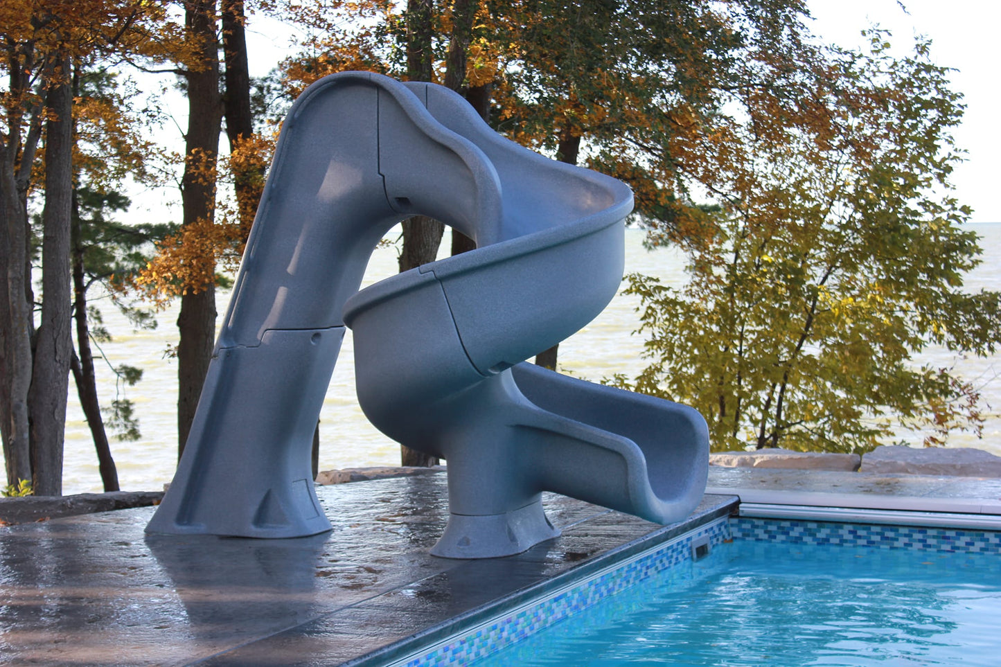 Tsunami Open Spiral Pool Slide