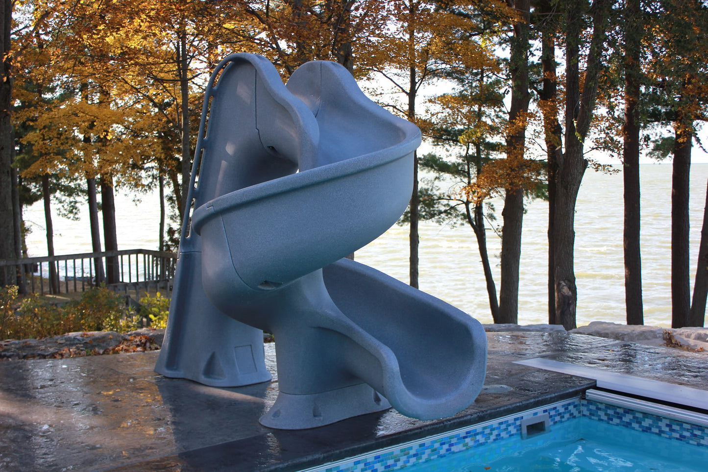 Tsunami Open Spiral Pool Slide