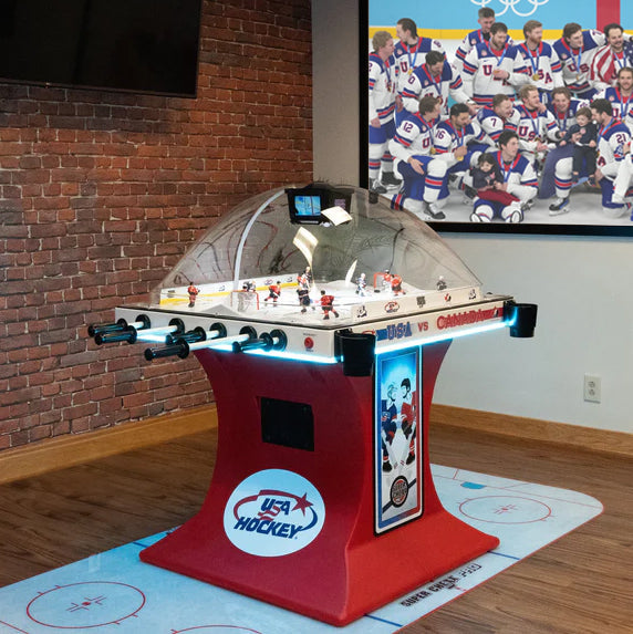 Licensed "USA vs Canada" Super Chexx PRO® Bubble Hockey Table