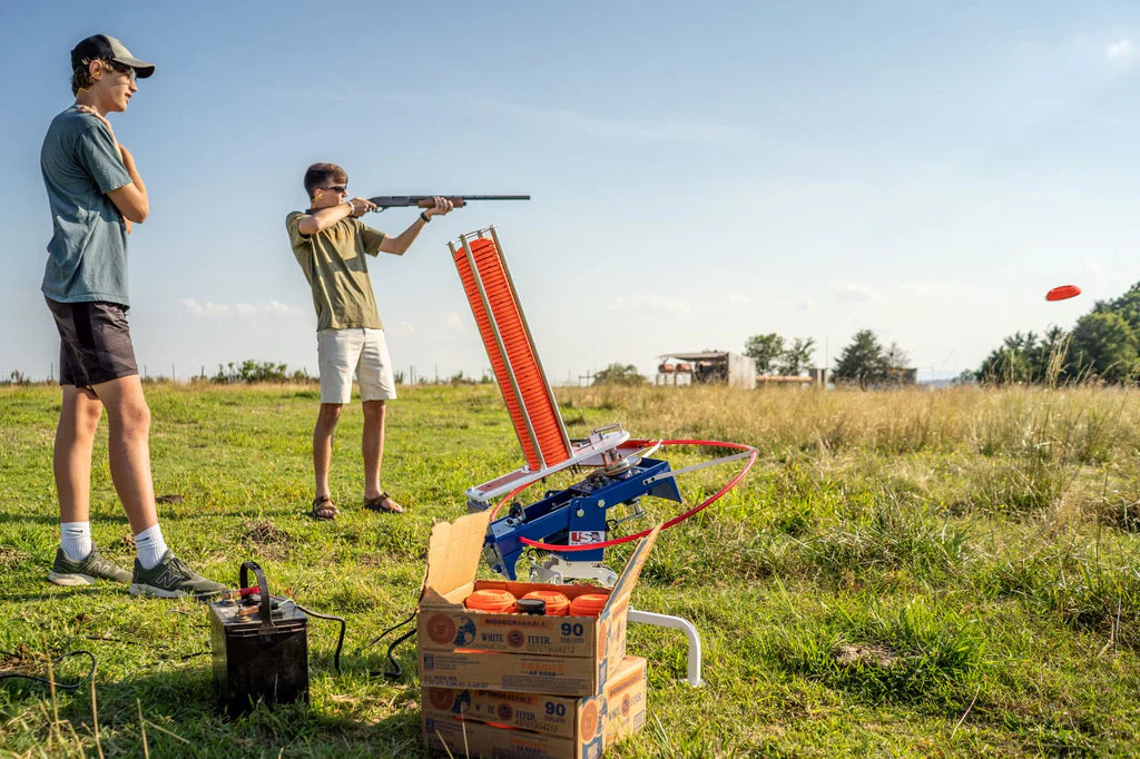 USA Clay Auto Clay Pigeon Thrower with Wireless Remote and Wobbler Kit by Do All Outdoors