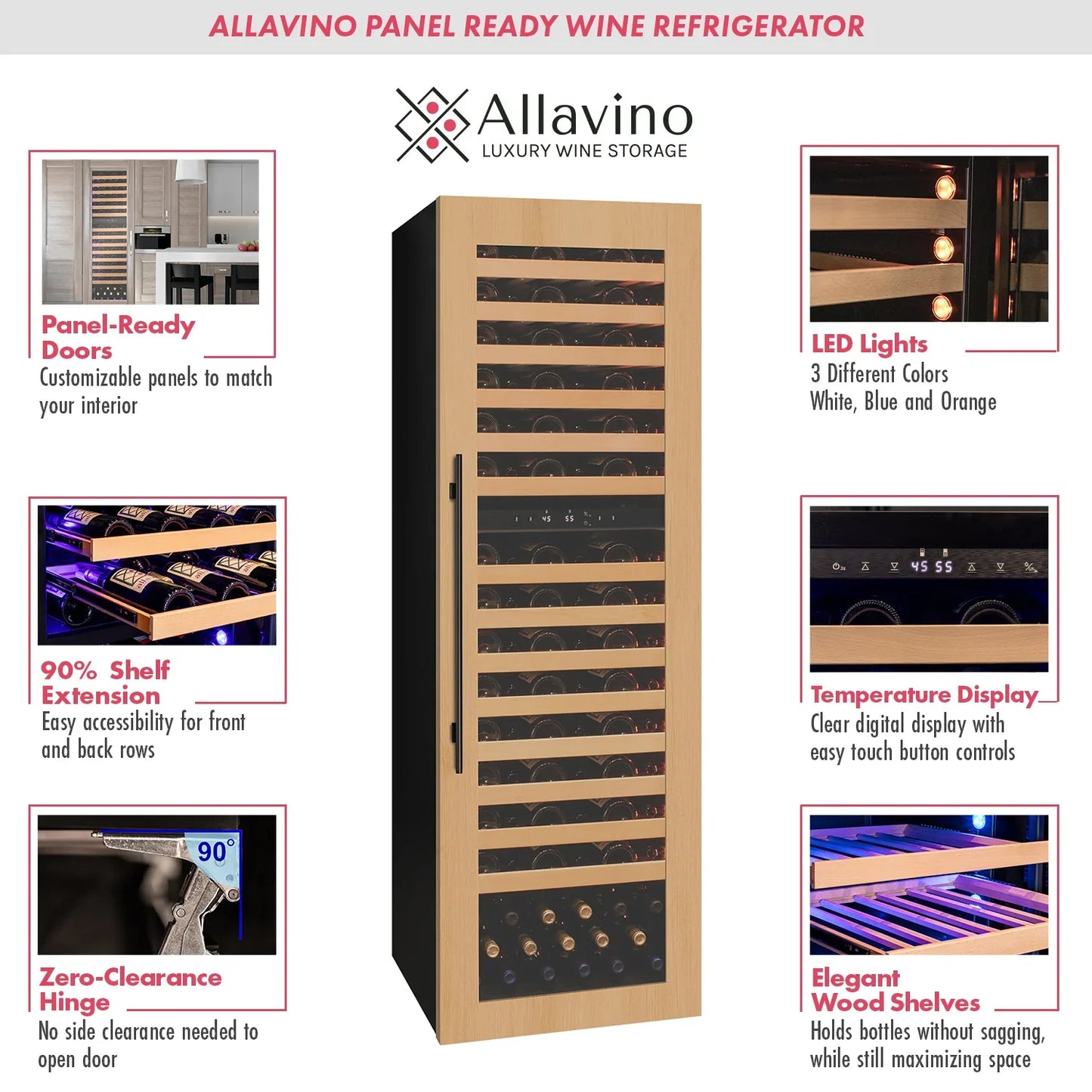 Allavino Panel Ready Wine Refrigerator