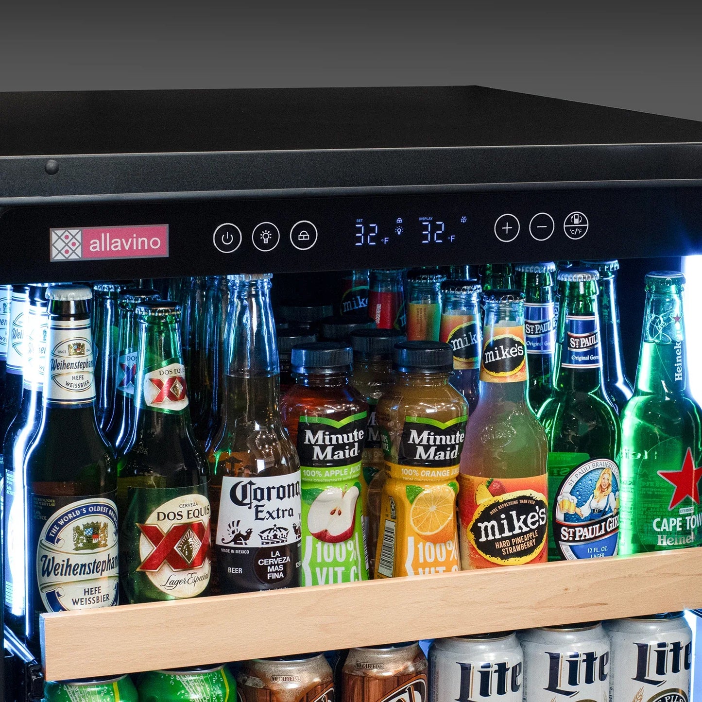 Allavino Reserva Series Stainless Steel Side-by-Side Beverage Center